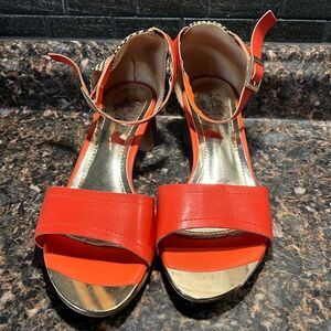 FRENCH BLU SHOES, SANDALS,  CINDY, ORANGE, sz40